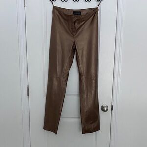 Express Brown Leather Pants
